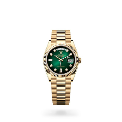 EM Sneakers Rolex Day-Date 128238 Green Dial 01