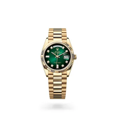 EM Sneakers Rolex Day-Date 128238 Green Dial 01
