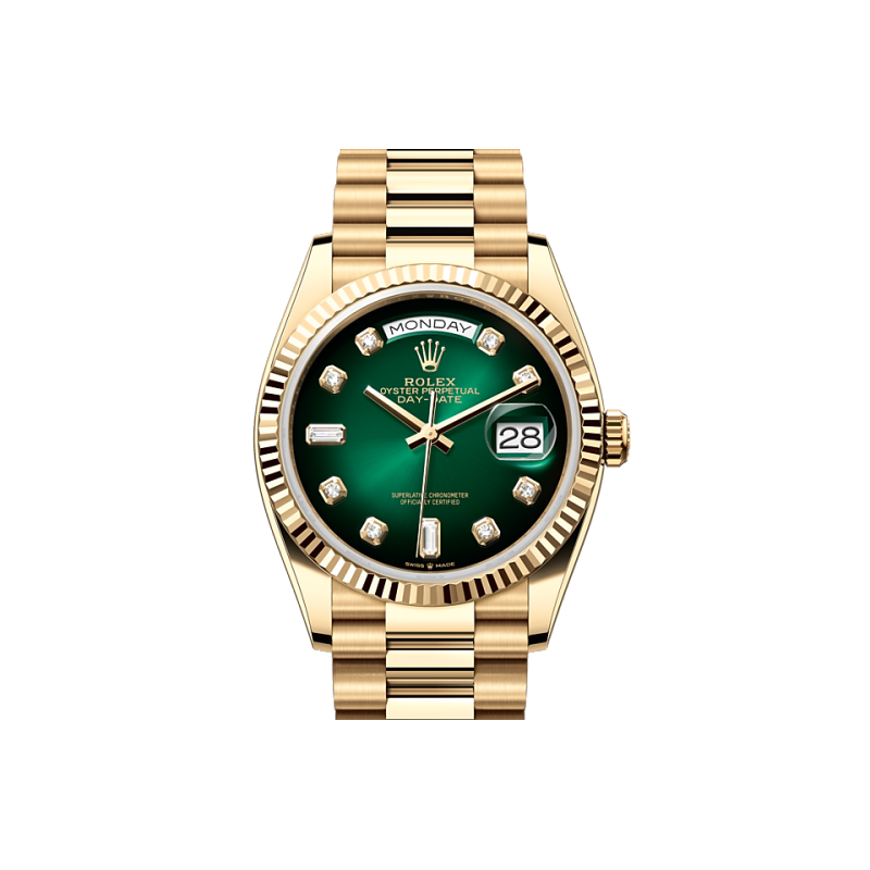 EM Sneakers Rolex Day-Date 128238 Green Dial