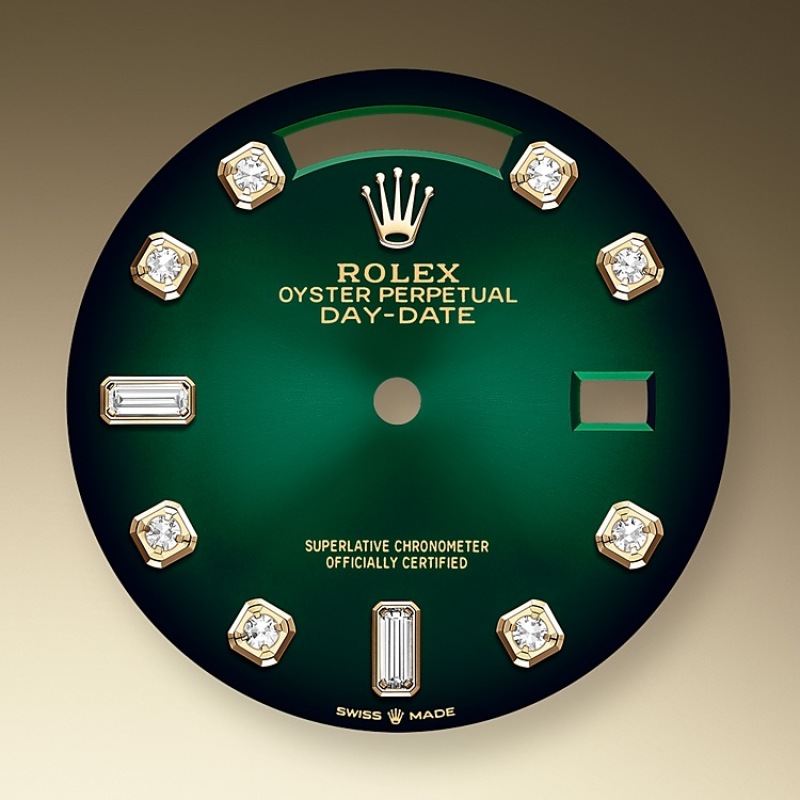 EM Sneakers Rolex Day-Date 128238 Green Dial