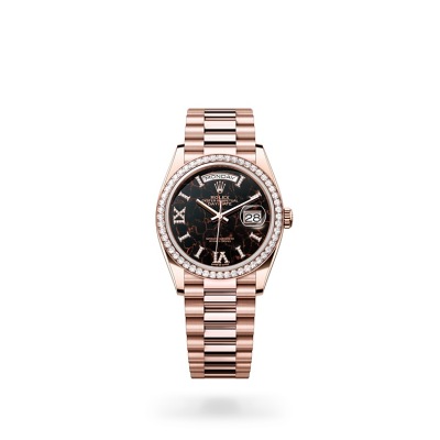 EM Sneakers Rolex Day-Date 128345RBR Hematite Quartz Dial 01