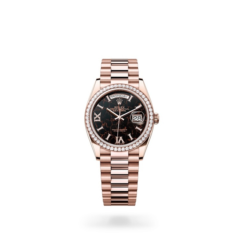 EM Sneakers Rolex Day-Date 128345RBR Hematite Quartz Dial