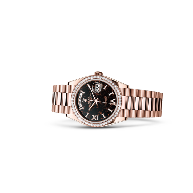 EM Sneakers Rolex Day-Date 128345RBR Hematite Quartz Dial