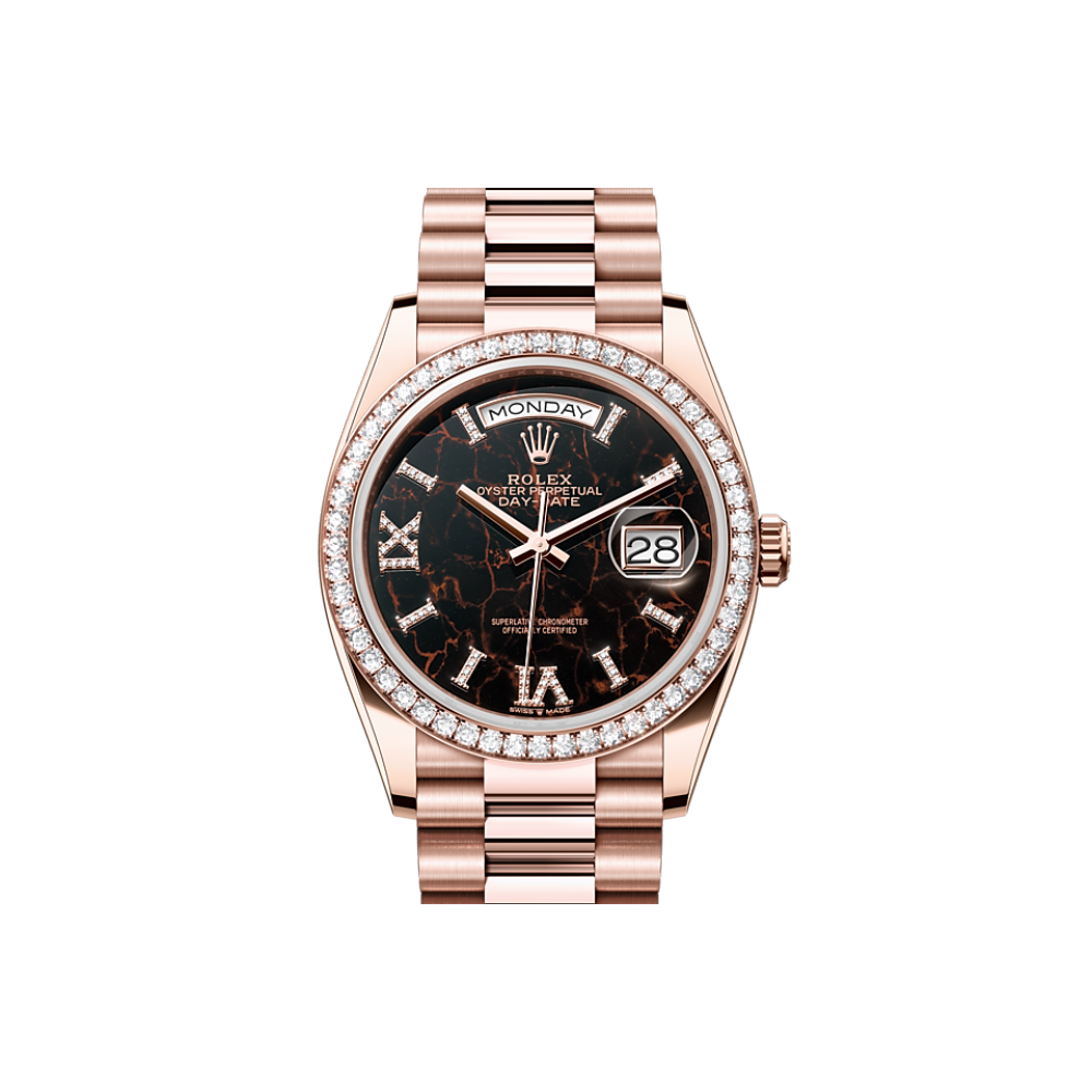EM Sneakers Rolex Day-Date 128345RBR Hematite Quartz Dial