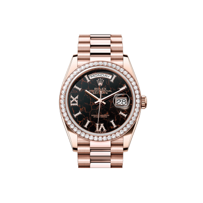 EM Sneakers Rolex Day-Date 128345RBR Hematite Quartz Dial 02
