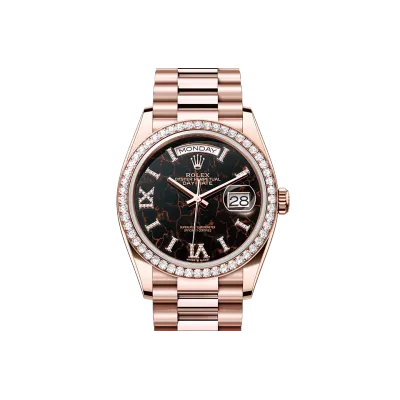 EM Sneakers Rolex Day-Date 128345RBR Hematite Quartz Dial 02