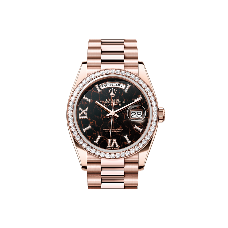 EM Sneakers Rolex Day-Date 128345RBR Hematite Quartz Dial