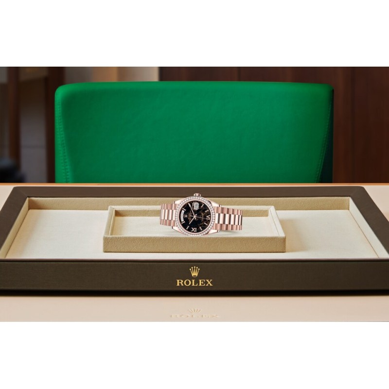 EM Sneakers Rolex Day-Date 128345RBR Hematite Quartz Dial
