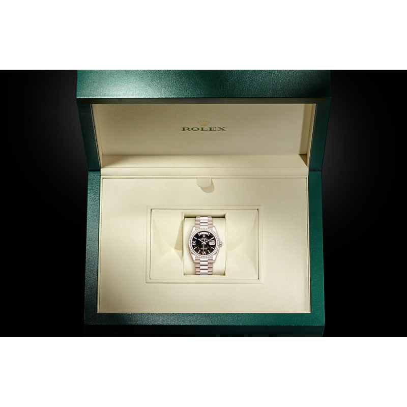 EM Sneakers Rolex Day-Date 128345RBR Hematite Quartz Dial