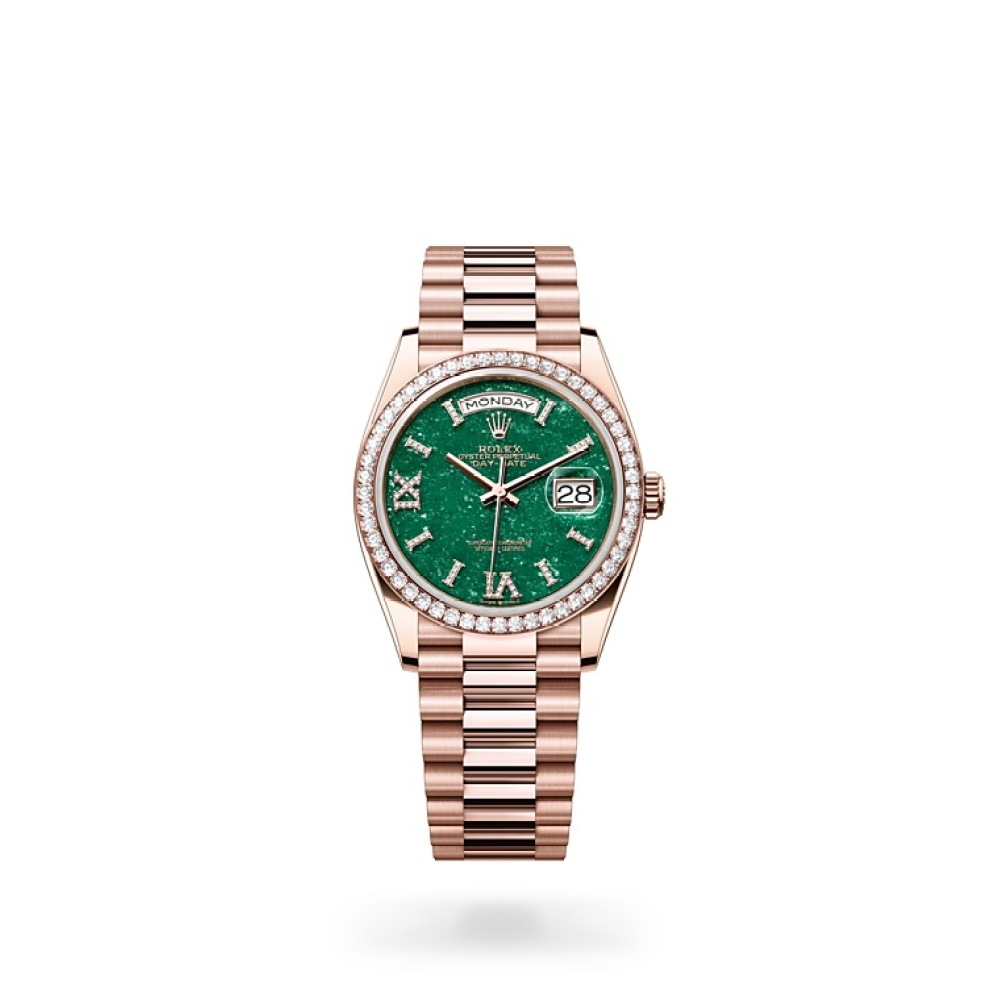 EM Sneakers Rolex Day-Date 128345RBR Green Dial