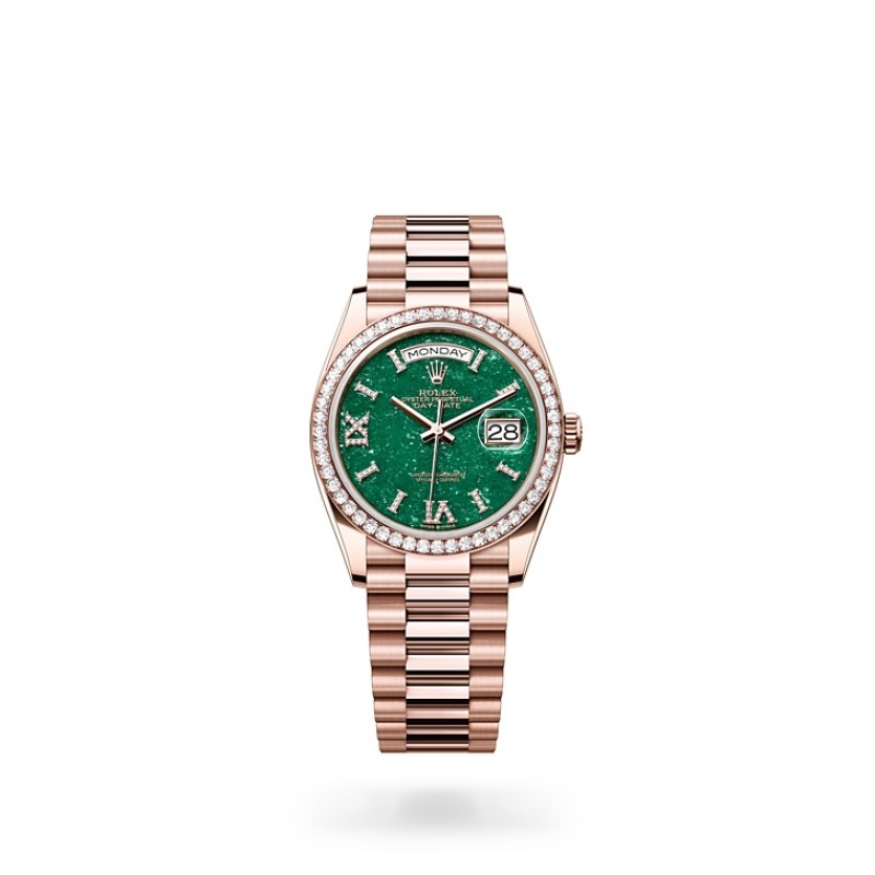EM Sneakers Rolex Day-Date 128345RBR Green Dial