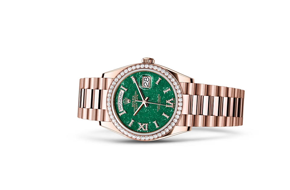 EM Sneakers Rolex Day-Date 128345RBR Green Dial