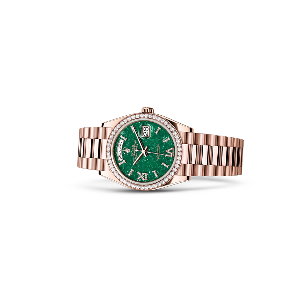EM Sneakers Rolex Day-Date 128345RBR Green Dial