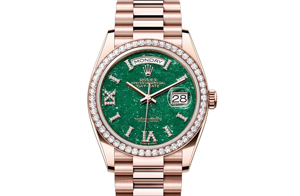 EM Sneakers Rolex Day-Date 128345RBR Green Dial