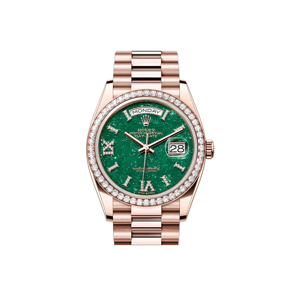 EM Sneakers Rolex Day-Date 128345RBR Green Dial