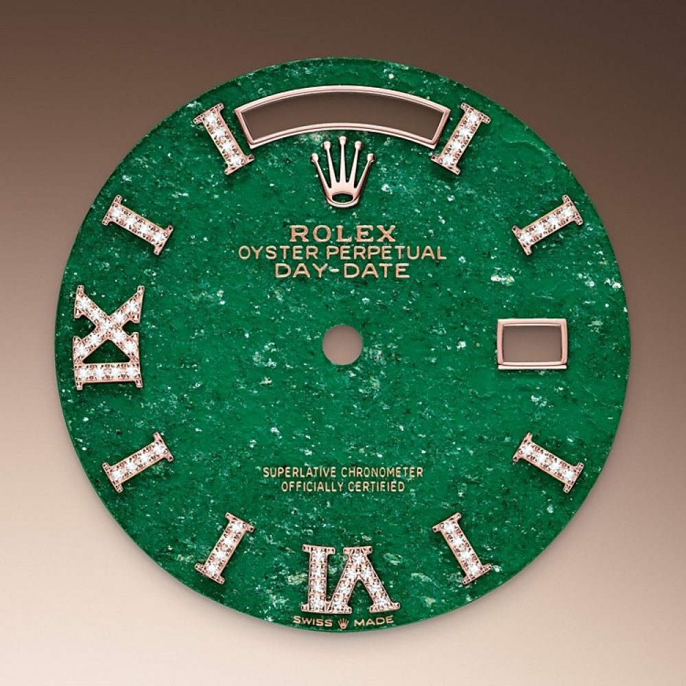 EM Sneakers Rolex Day-Date 128345RBR Green Dial