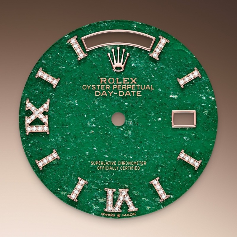 EM Sneakers Rolex Day-Date 128345RBR Green Dial