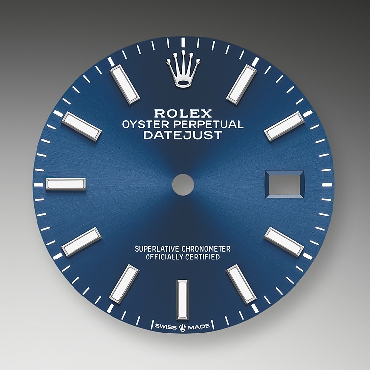 EM Sneakers Rolex Datejust 36 Oyster-36 mm-Oystersteel Blue Dial