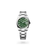 EM Sneakers Rolex Datejust 36 Oyster-36 mm-Oystersteel Green Dial