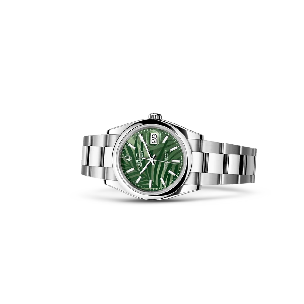 EM Sneakers Rolex Datejust 36 Oyster-36 mm-Oystersteel Green Dial