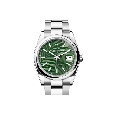 EM Sneakers Rolex Datejust 36 Oyster-36 mm-Oystersteel Green Dial 01