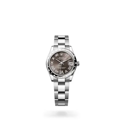EM Sneakers Rolex Datejust 31 Oyster-31 mm-Oystersteel and White Gold and Diamonds Brown Dial 02