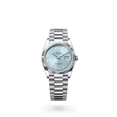 EM Sneakers Rolex Day-Date 128236 Blue Dial 01