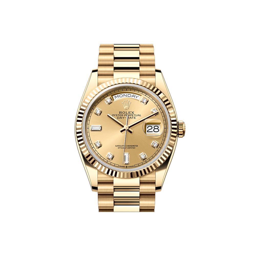 EM Sneakers Rolex Day-Date 128238 Champagne Dial