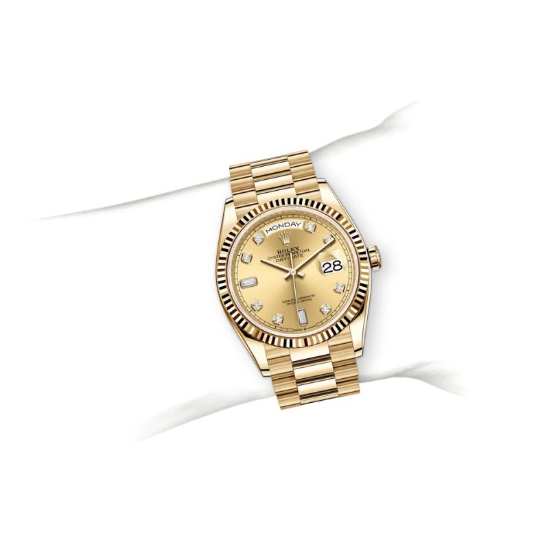 EM Sneakers Rolex Day-Date 128238 Champagne Dial