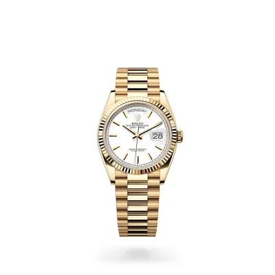 EM Sneakers Rolex Day-Date 128238 White Dial 01