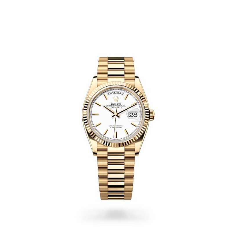 EM Sneakers Rolex Day-Date 128238 White Dial
