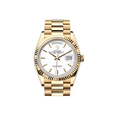 EM Sneakers Rolex Day-Date 128238 White Dial 02