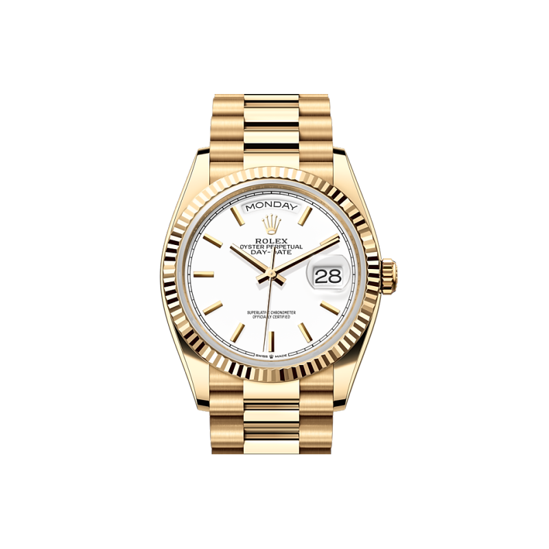 EM Sneakers Rolex Day-Date 128238 White Dial
