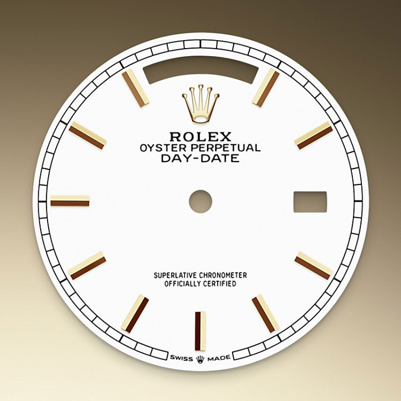 EM Sneakers Rolex Day-Date 128238 White Dial