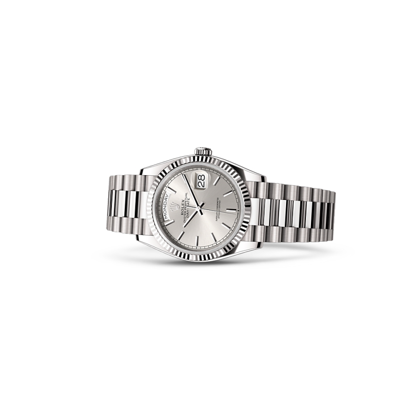 EM Sneakers Rolex Day-Date 128239 Silver Dial