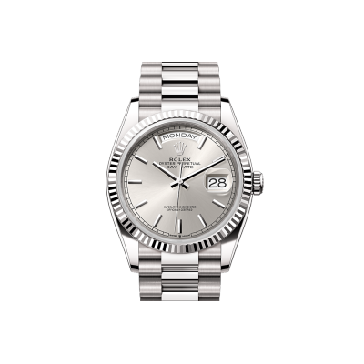 EM Sneakers Rolex Day-Date 128239 Silver Dial 02