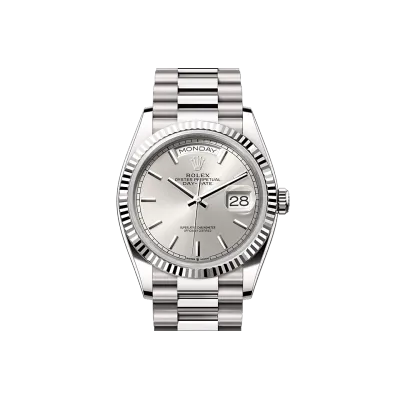 EM Sneakers Rolex Day-Date 128239 Silver Dial 02