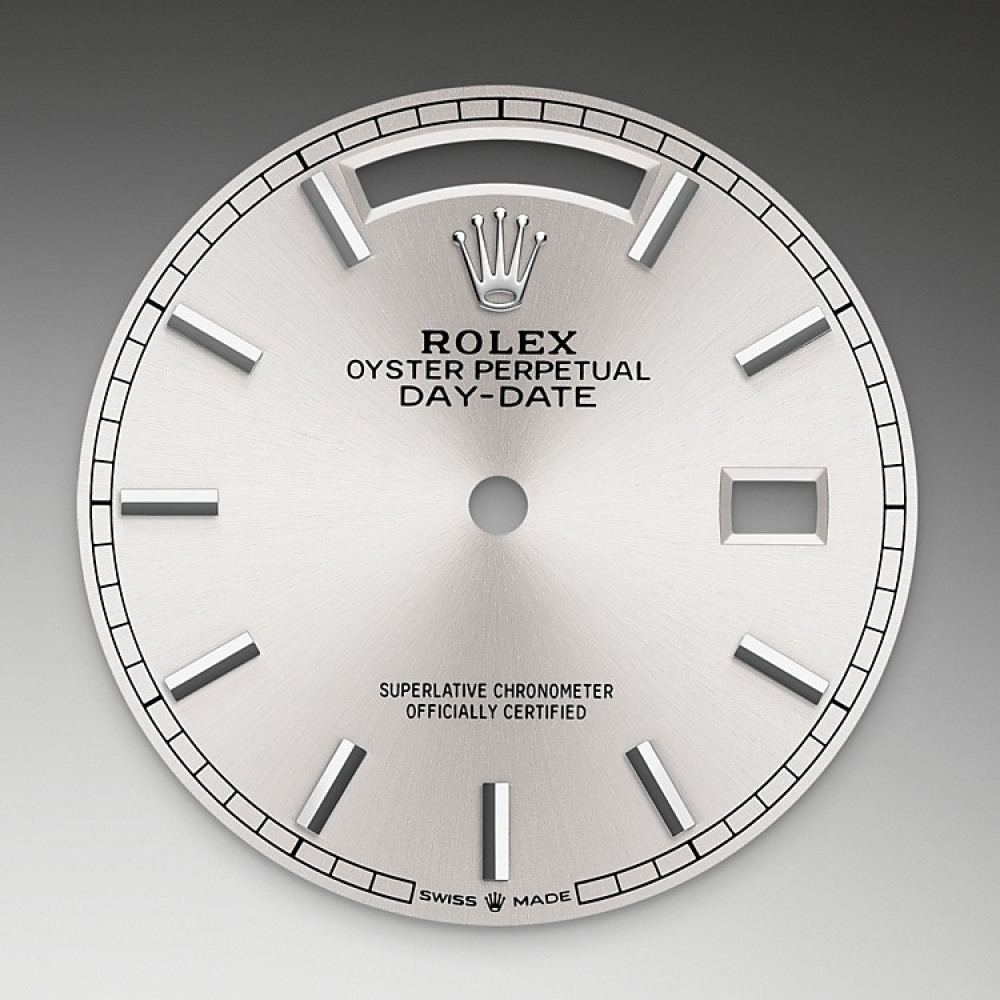 EM Sneakers Rolex Day-Date 128239 Silver Dial
