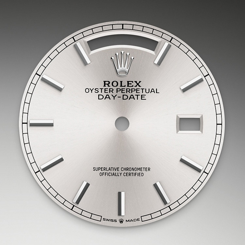 EM Sneakers Rolex Day-Date 128239 Silver Dial