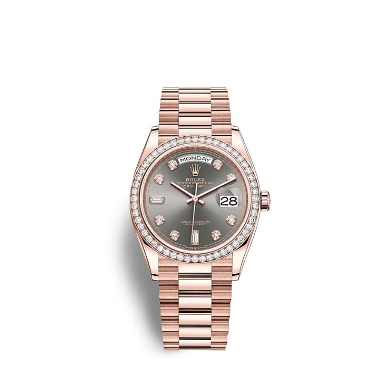 EM Sneakers Rolex Day-Date 128345RBR Grey Dial