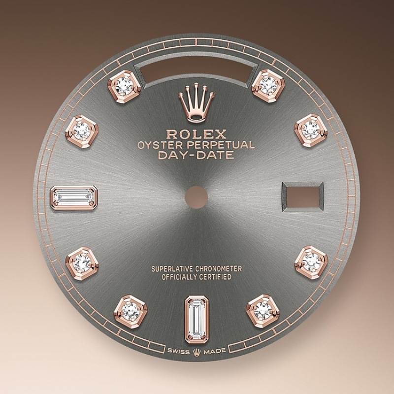 EM Sneakers Rolex Day-Date 128345RBR Grey Dial