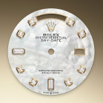 EM Sneakers Rolex Day-Date 128348RBR White Dial