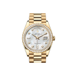 EM Sneakers Rolex Day-Date 128348RBR White Dial