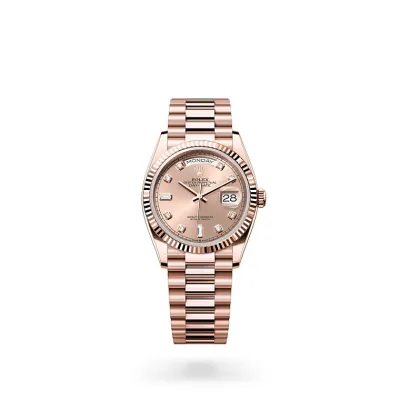 EM Sneakers Rolex Day-Date  128235 Rose Gold Dial 01