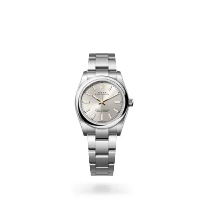 EM Sneakers Rolex Oyster-Perpetual 124200 Silver Dial 01
