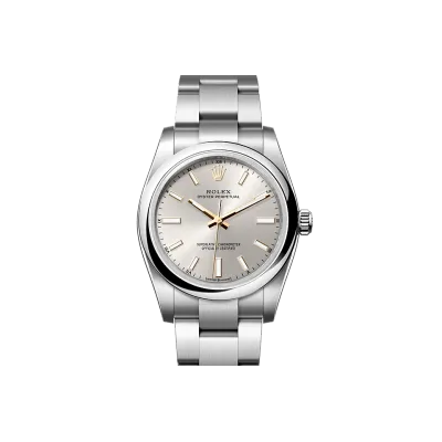 EM Sneakers Rolex Oyster-Perpetual 124200 Silver Dial 02
