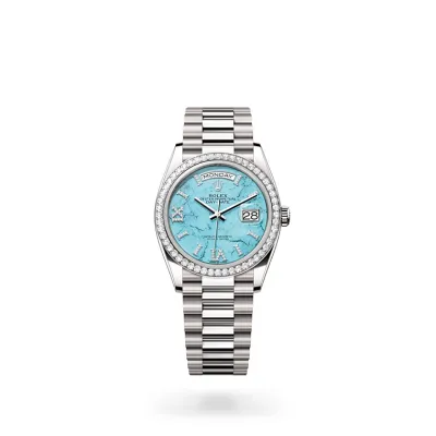 EM Sneakers Rolex Day-Date 128349RBR Turquoise Dial 01