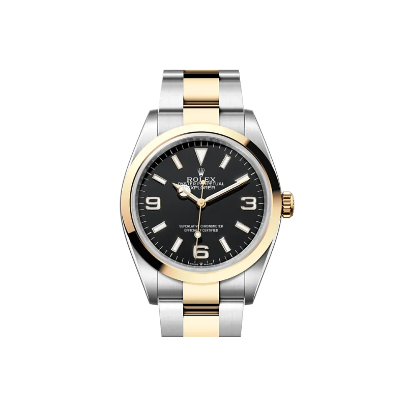EM Sneakers Rolex Explorer 124273 Gold Case