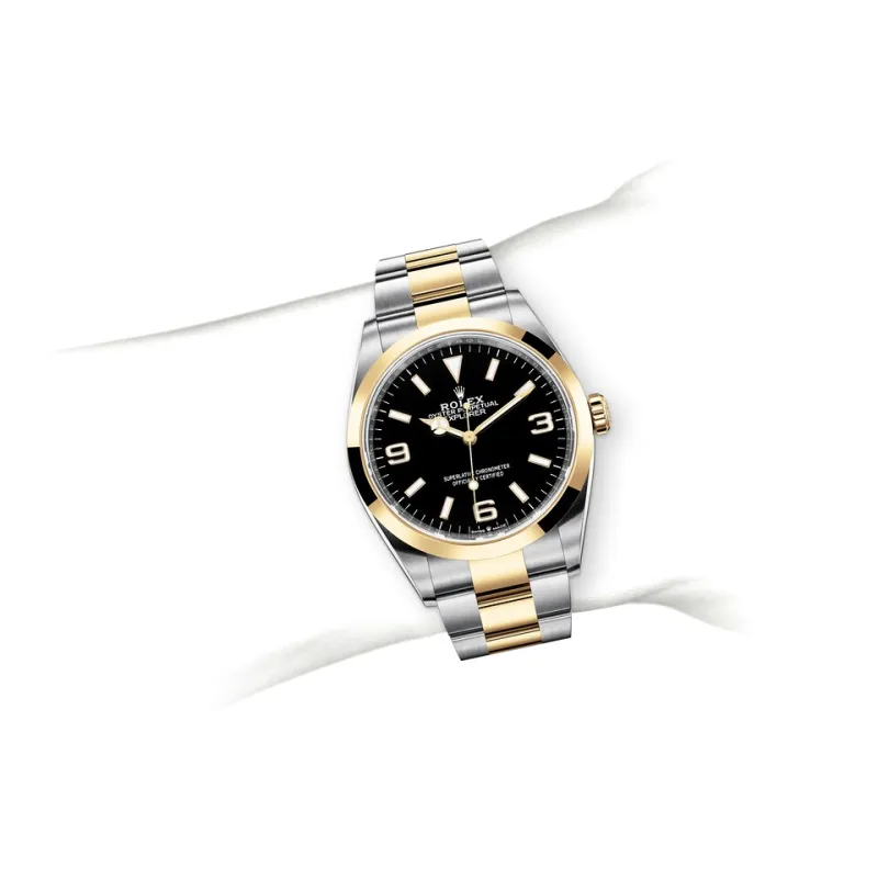 EM Sneakers Rolex Explorer 124273 Gold Case