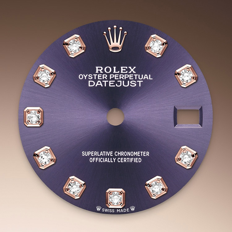 EM Sneakers Rolex Lady-Datejust 279381RBR  Aubergine Dial